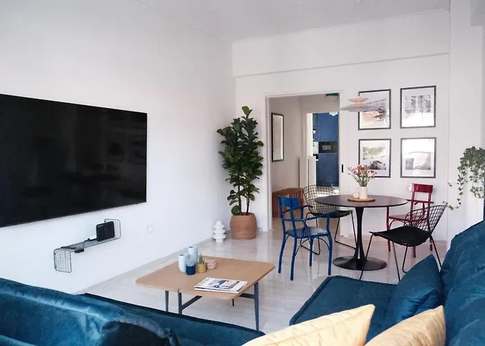 Unique 2Bd Design Apt With Airconditioning Near Acropolis