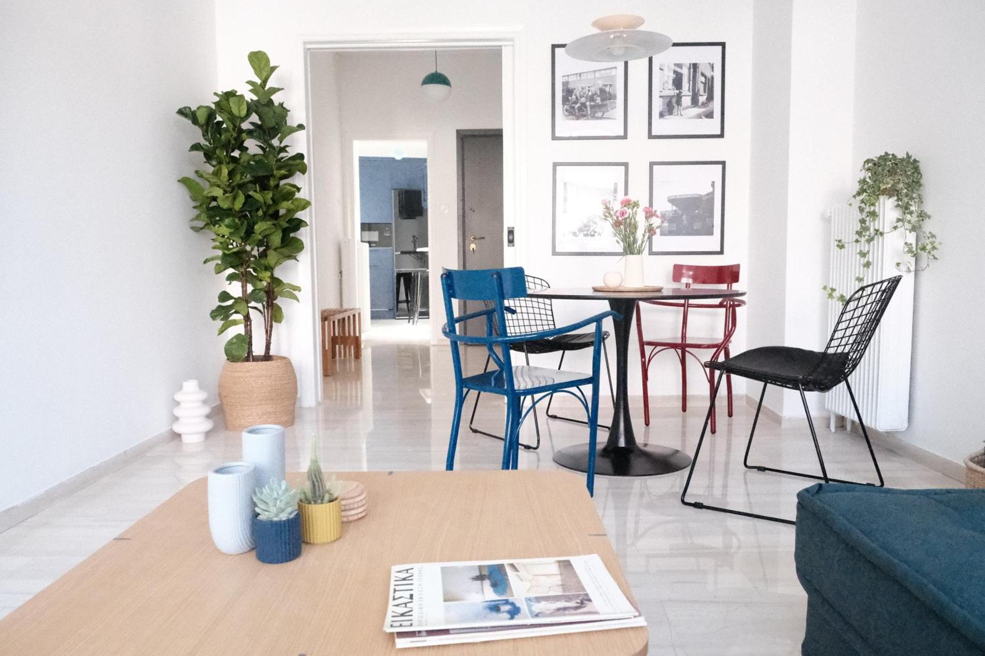 Unique 2bd Design With Airconditioning Near Acropolis